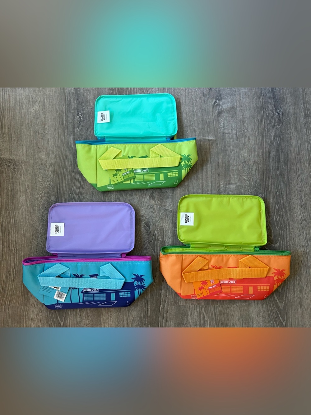 Set of 3 New Trader Joe's mini insulated cooler bags